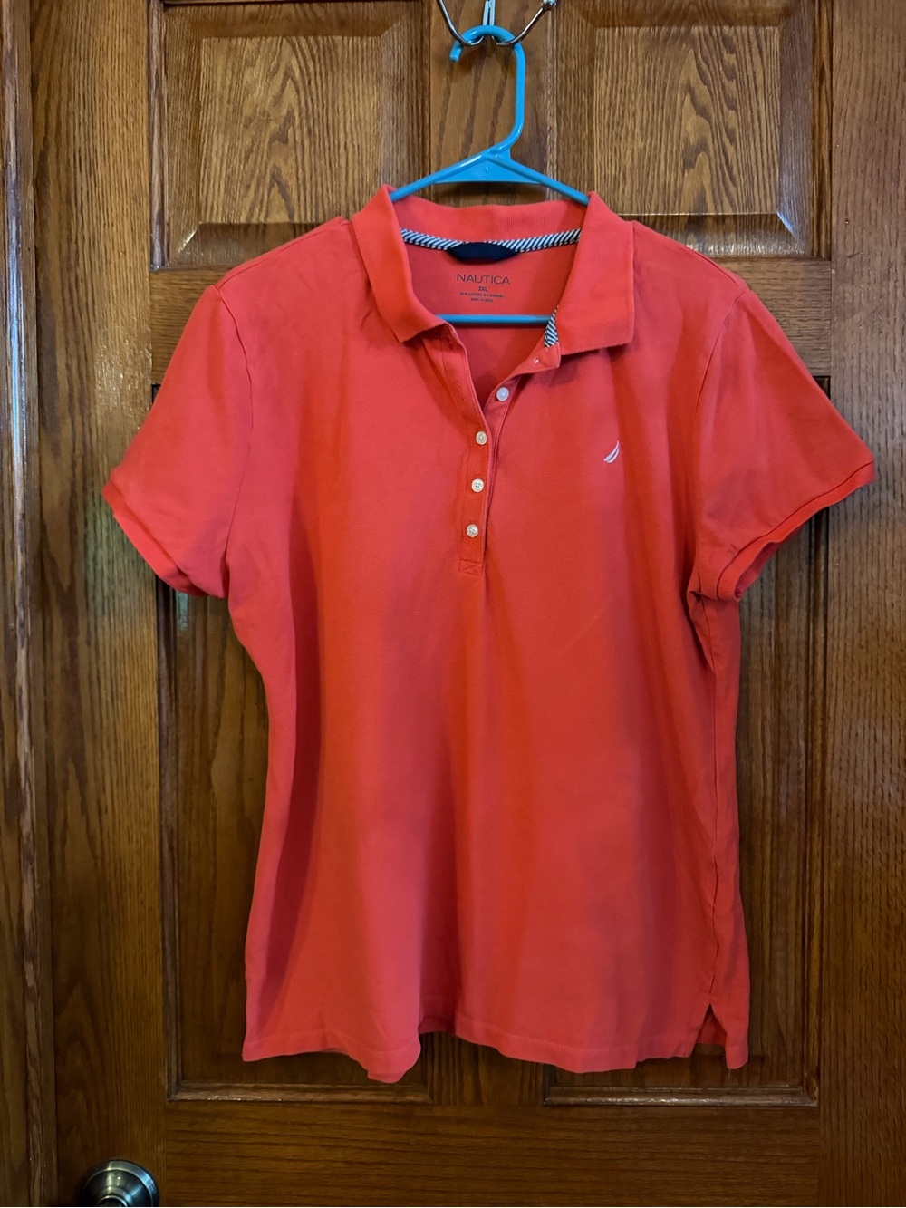 Nautica 2XL Woman’s Pullover Coral Shirt